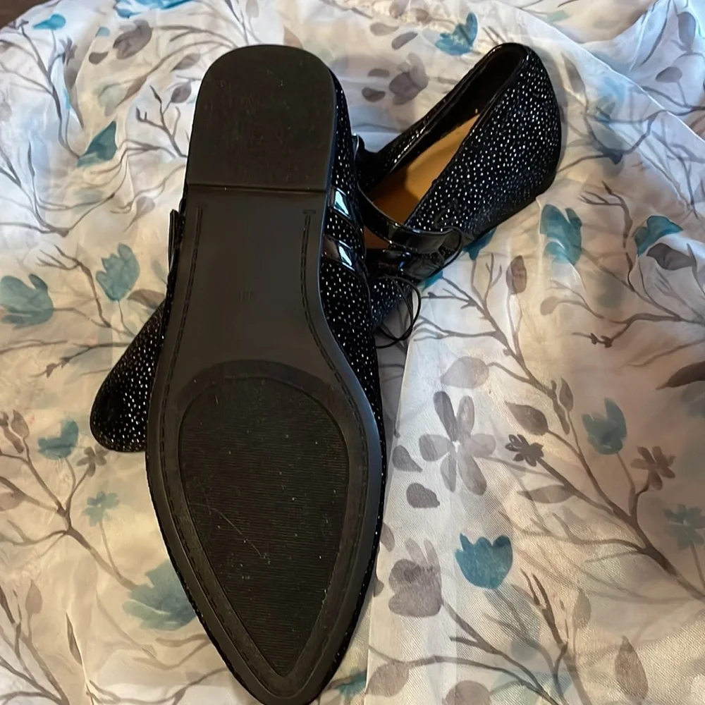 Torrid Mary Jane-Black Velvet Glitter size 9 - Picture 5 of 5